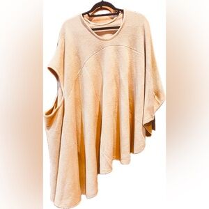 Look By M Versatile Shawl Vest in Light Pink